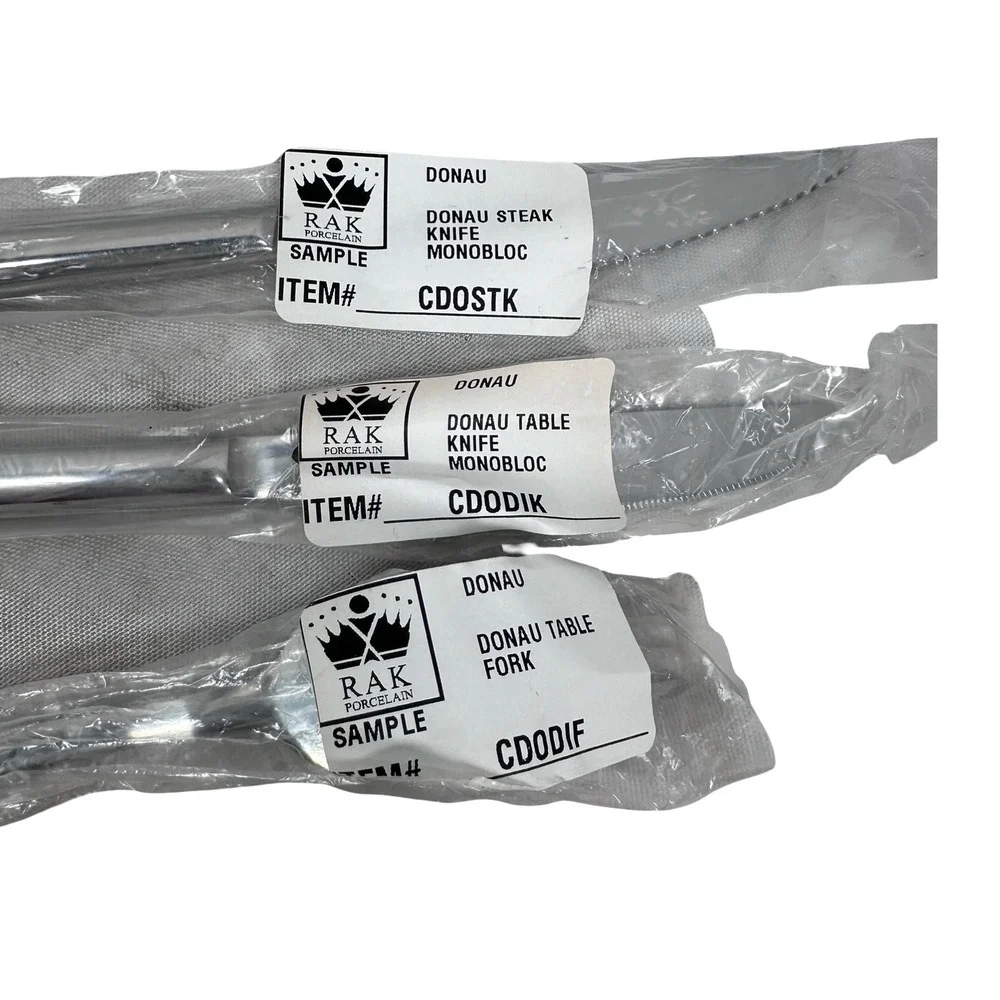 RAK Porcelain Donau 10pc Mixed Sample Flatware Set 18/10 Stainless Steel Sola‎